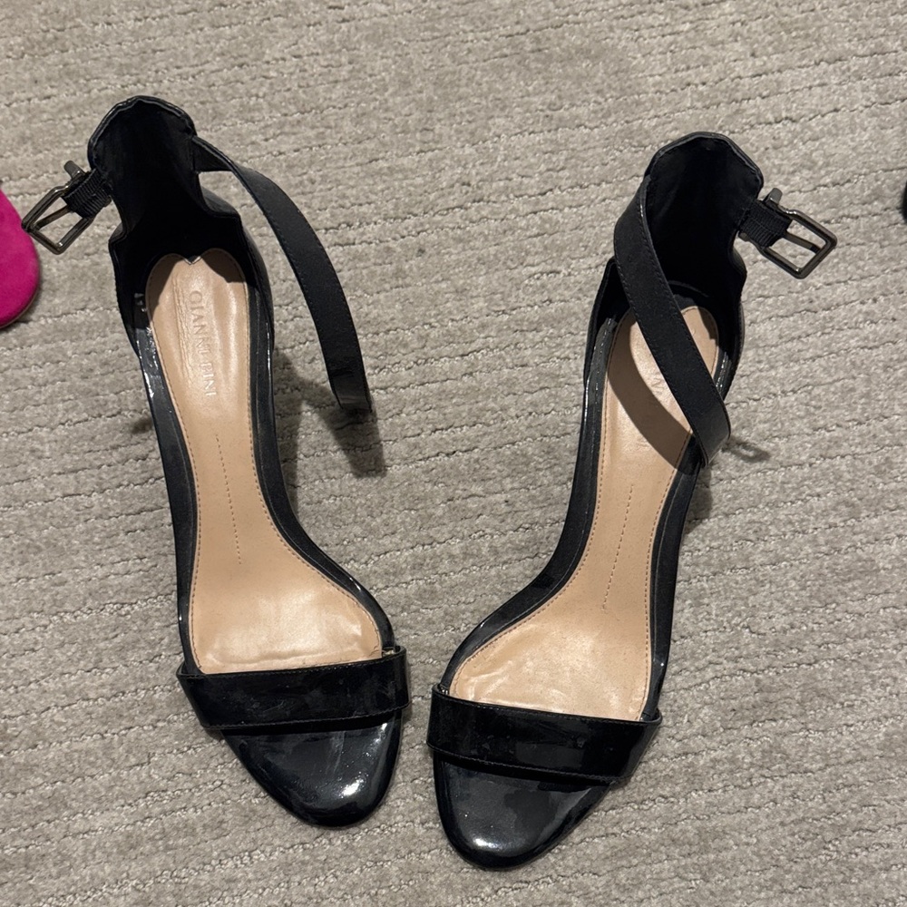 Gianni Bini Black Strappy Heels